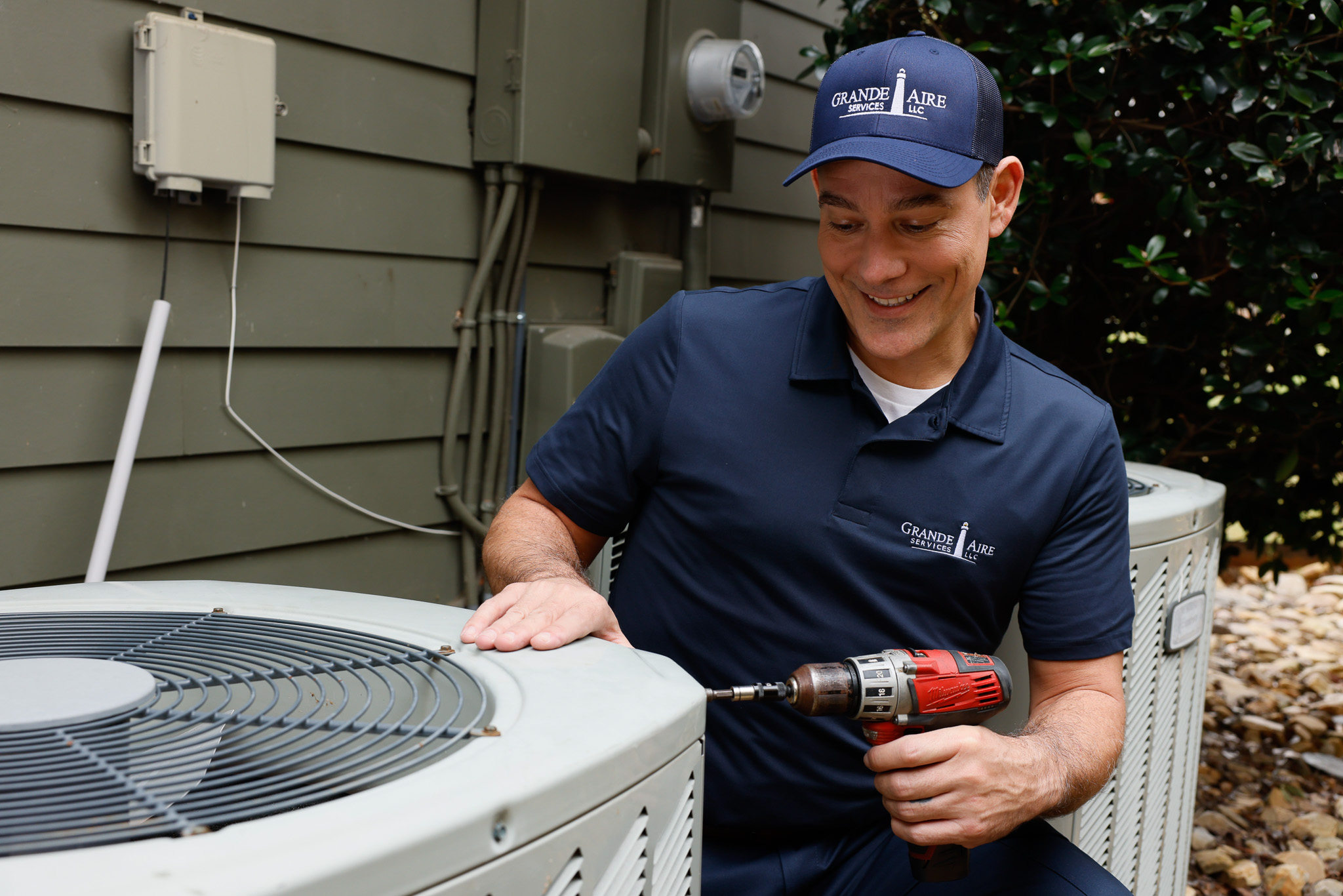 Lee BIA Builders Care surprised Army vet with air conditioning